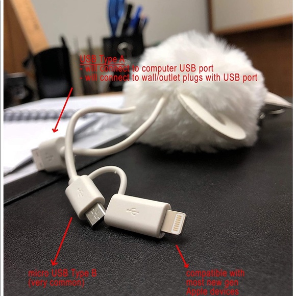 🐱 NWT KEYCHAIN CELL PHN CHARGER🐱 - Picture 3 of 7